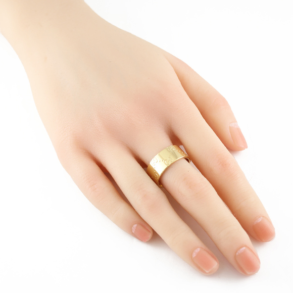 Gucci Icon Wide Ring No. 19 18k Unisex Gold - Picture 2 of 7